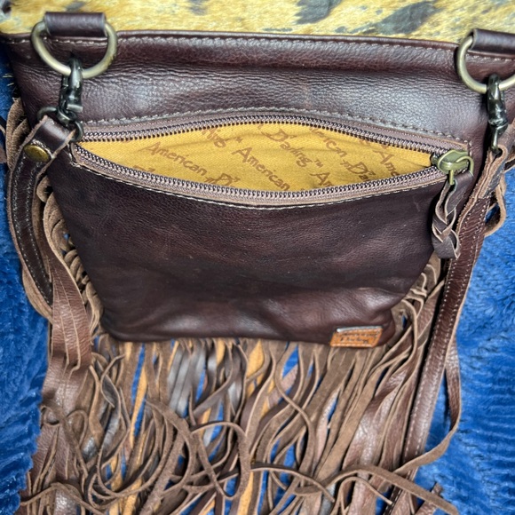 American Darling Leather Fringe Crossbody Purse Bag - Picture 10 of 10